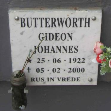 BUTTERWORTH Gideon Johannes 1922-2000