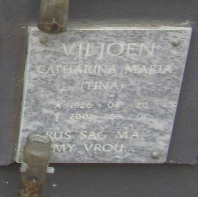 VILJOEN Catharina Maria 1926-2002