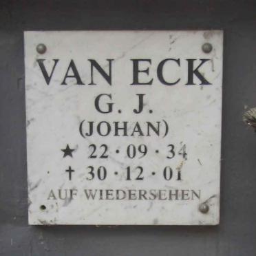 ECK G.J., van 1934-2001