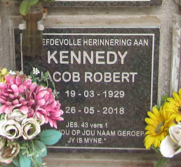 KENNEDY Jacob Robert 1929-2018