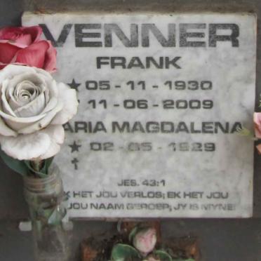 VENNER Frank 1930-2009 en Maria Magdalena 1929-