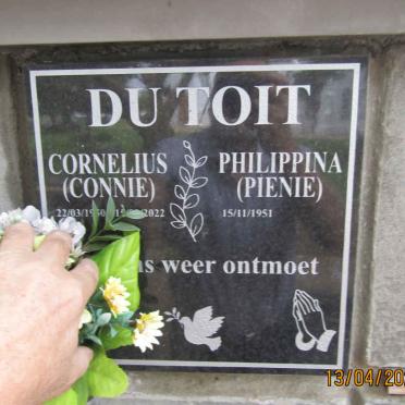 TOIT Cornelius, du 1950-2022 & Philippina 1951-
