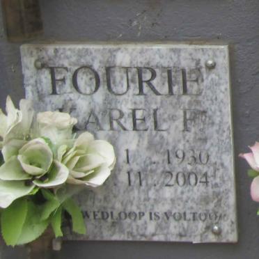 FOURIE Karel F. 1930-2004