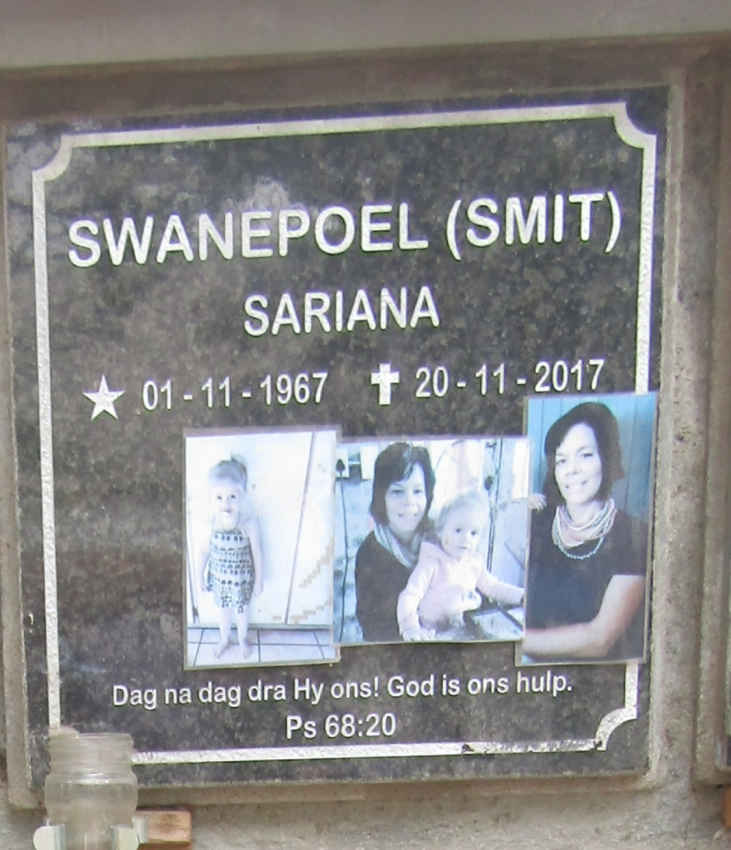 SWANEPOEL Sariana nee SMIT 1967-2017