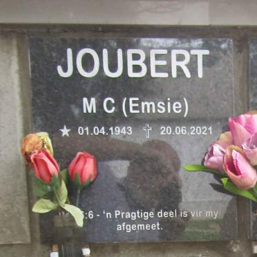 JOUBERT M.C. 1943-2021