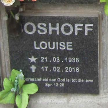 BOSHOFF Louise 1936-2016