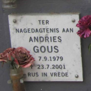 GOUS Andries 1979-2001