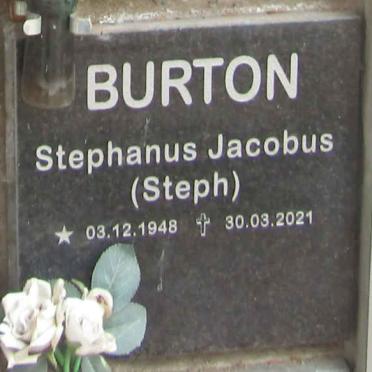 BURTON Stephanus Jacobus 1948-2021