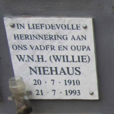 NIEHAUS W.N.H. 1910-1993