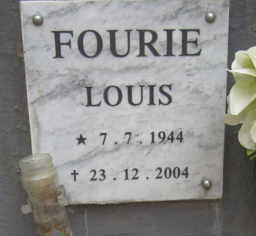 FOURIE Louis 1944-2004