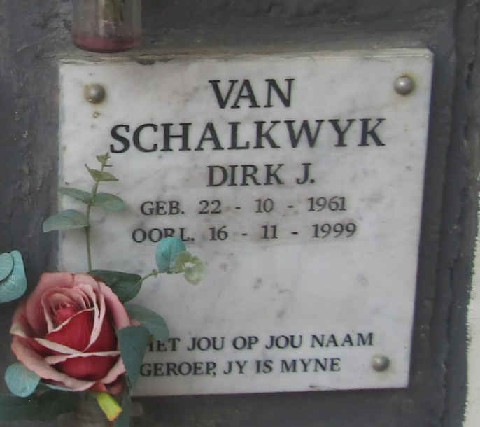 SCHALKWYK Dirk J., van 1961-1999