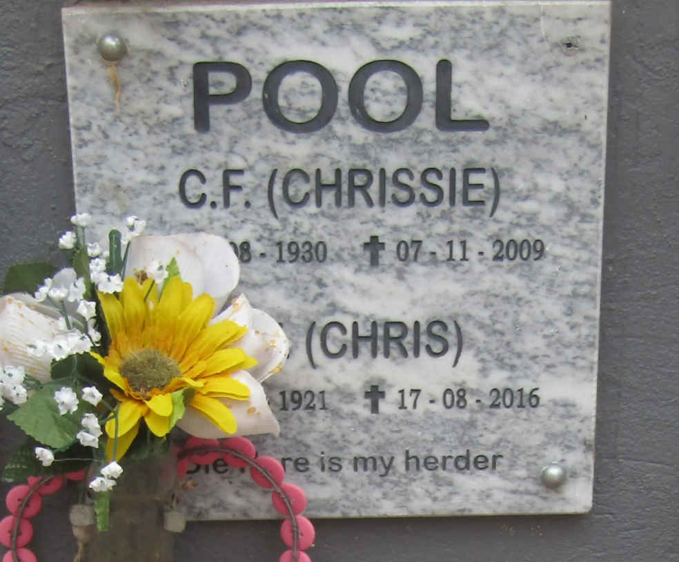 POOL ? 1921-2016 & C F. 1930-2009