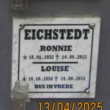 EICHSTEDT Ronnie 1932-2012 & Louise 1934-2013