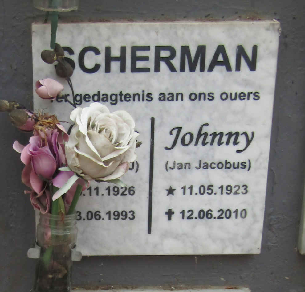 SCHERMAN Jan Jacobus 1923-2010 & ? 1926-1993
