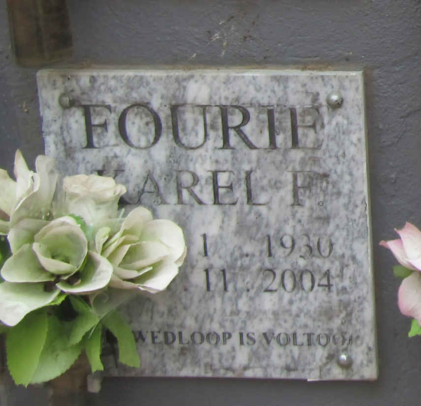 FOURIE Karel F. 1930-2004