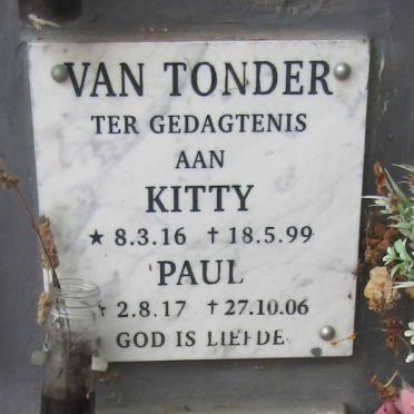 TONDER Paul, van 1917-2006 & Kitty 1916-1999