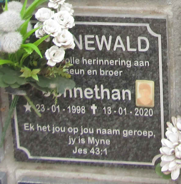 GROENEWALD Johnethan 1998-2020