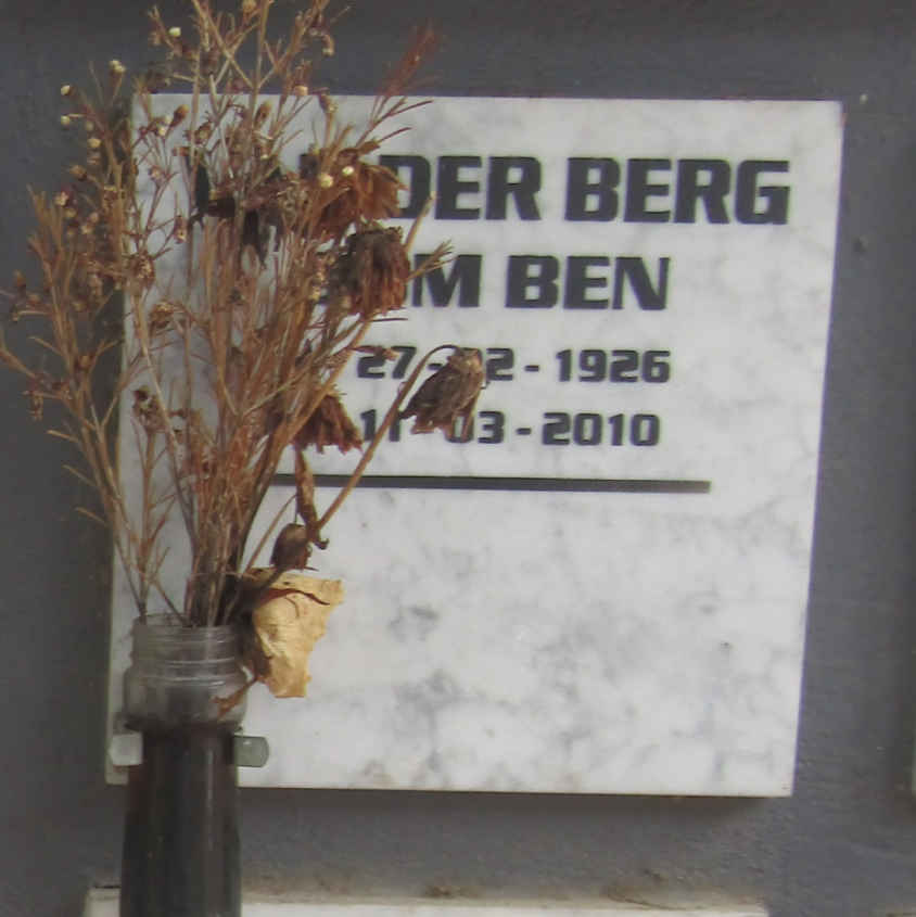BERG ?m Ben, van der 1926-2010