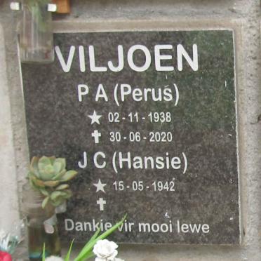 VILJOEN P.A. 1938-2020 en J.C. 1942-