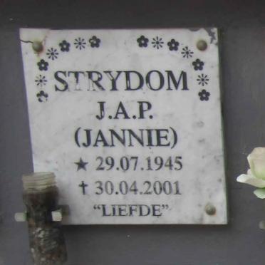 STRYDOM J.A.P. 1945-2001