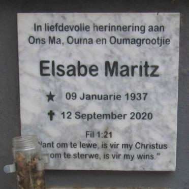 MARITZ Elsabe 1937-2020