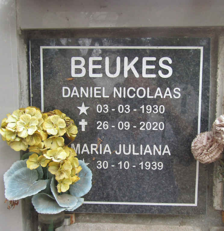BEUKES Daniel Nicolaas 1930-2020 & Maria Juliana 1939-