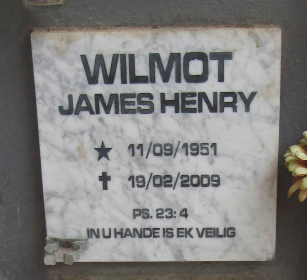 WILMOT James Henry 1951-2009