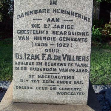 VILLIERS Izak F.A.