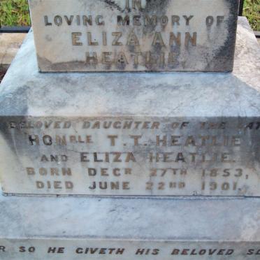 HEATLIE Eliza Ann 1853-1901