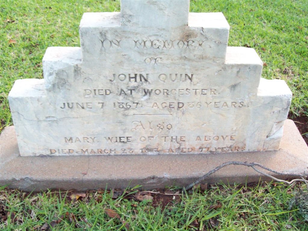 QUIN John -1867 &amp; Mary -18??