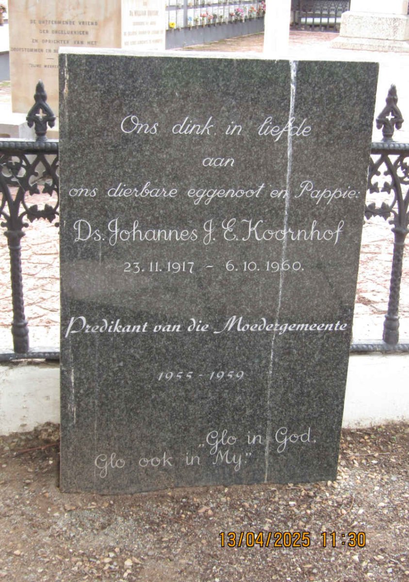 KOORNHOF Johannes J.E. 1917-1960