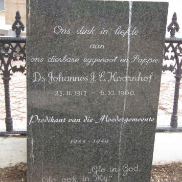KOORNHOF Johannes J.E. 1917-1960