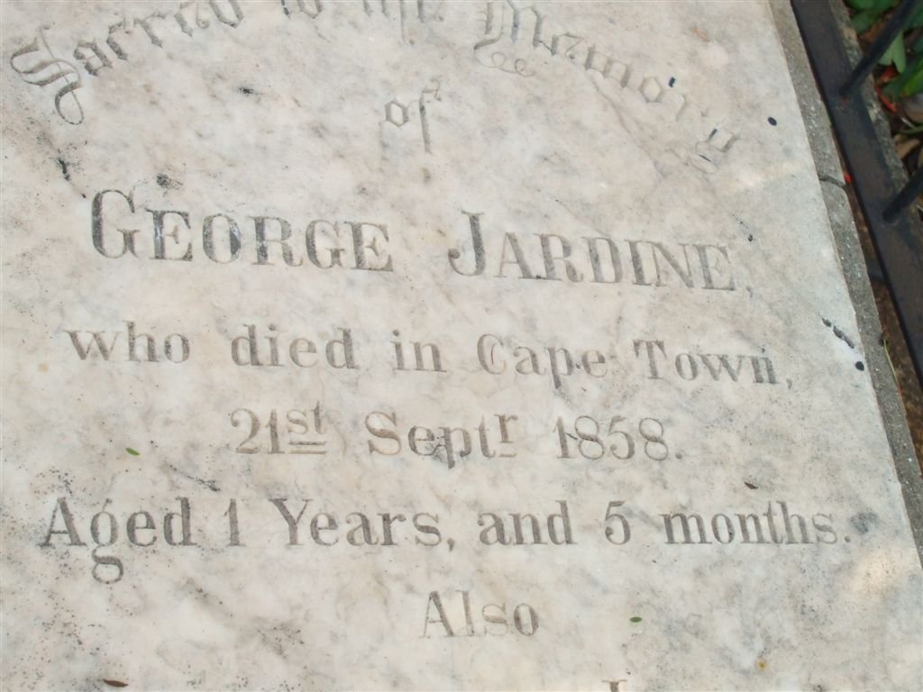 JARDINE George -1858