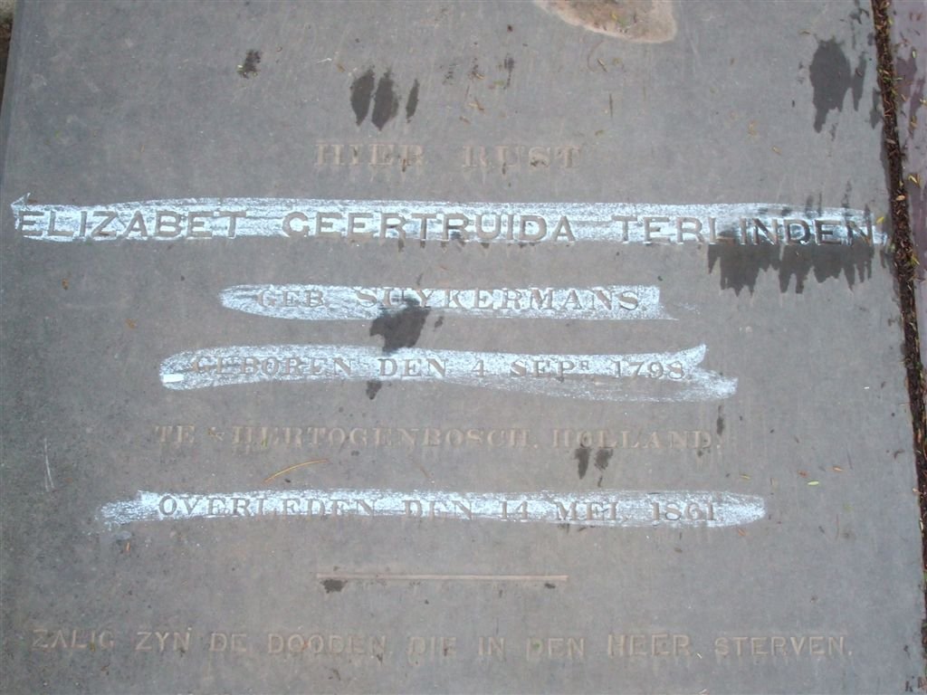 TERLINDEN Elizabeth Geertruida nee SUYKERMANS 1798-1861_2