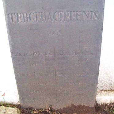 VOS Jan Hendrik -1878 &amp; Catharina Petronella SUTSMAN -1875