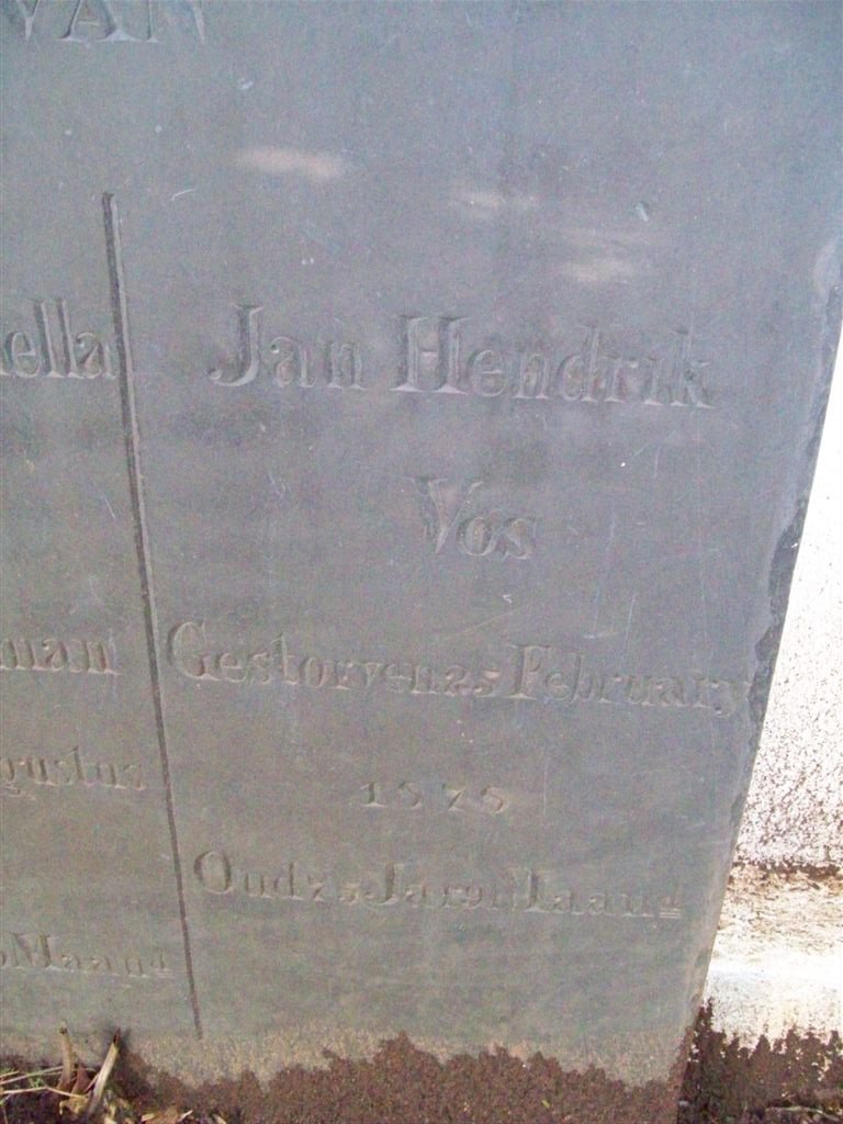 VOS Jan Hendrik -1878