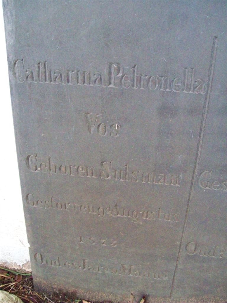 VOS Catharina Petronella nee SUTSMAN -1875