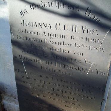 VOS Johanna C.C.H. 1866-1882