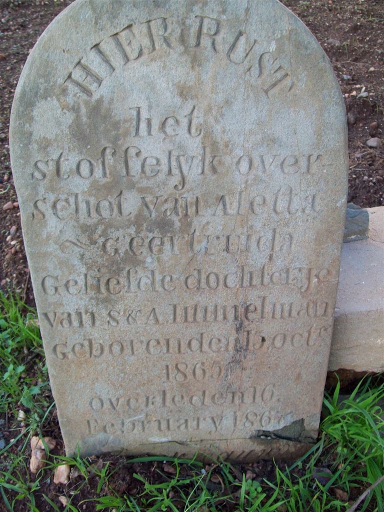 IMMELMAN Aletta Geertruida 1865-1867