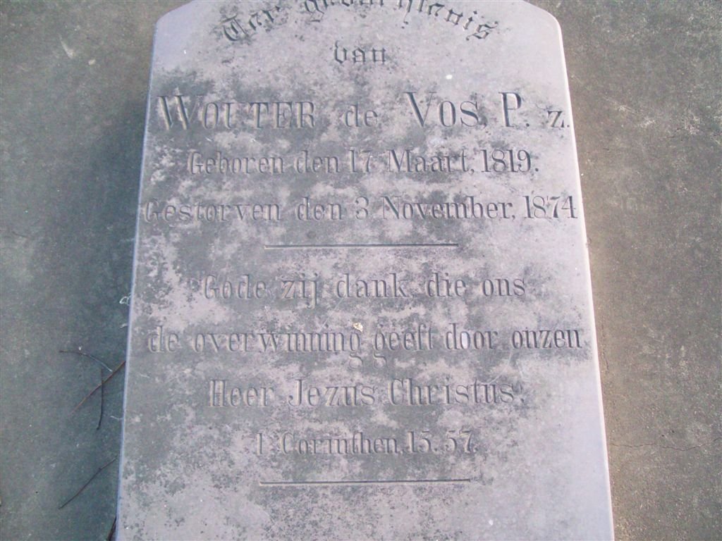 VOS Wouter, de 1819-1874