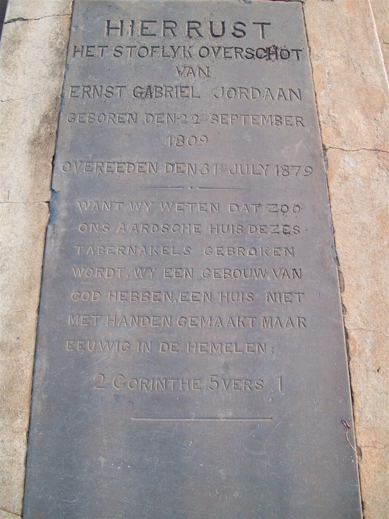 JORDAAN Ernst Gabriel 1809-1879