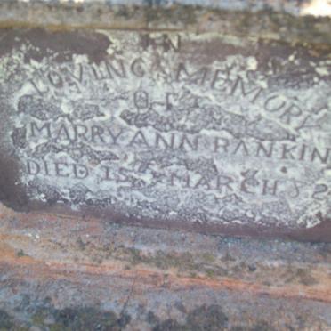 RANKIN Marry Ann -1882