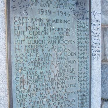 5. World War II 1939-1945 Memorial Plaque