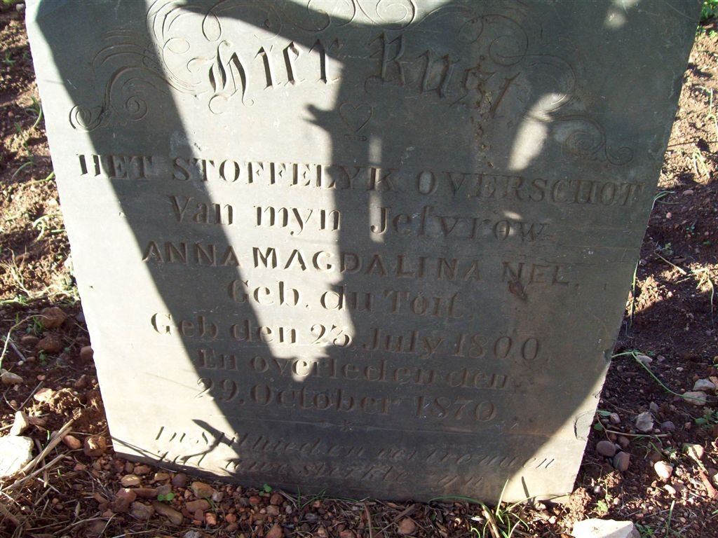 NEL Anna Magdalena nee DU TOIT 1800-1870