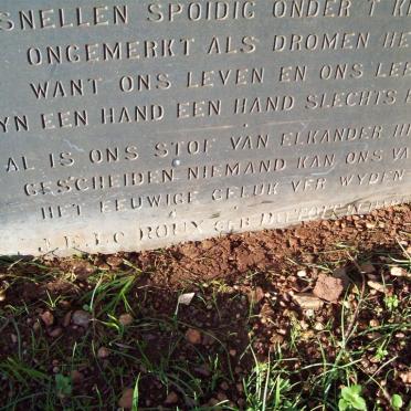 TOIT Maria Elizabeth nee ENGELA 1807-1874 :: LE ROUX J.E. nee DU TOIT