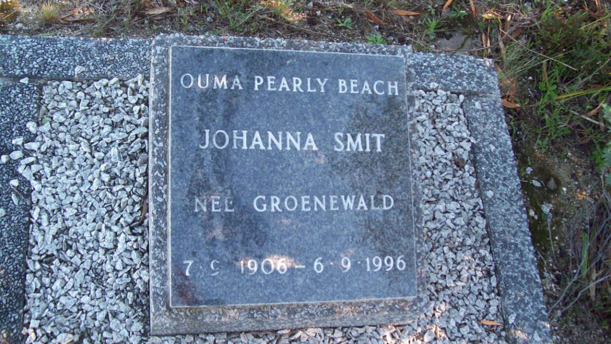 SMIT Johanna nee GROENEWALD 1906-1996