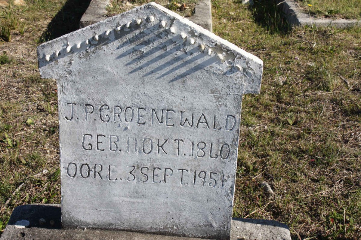 GROENEWALD J.P.C. 1860-1951