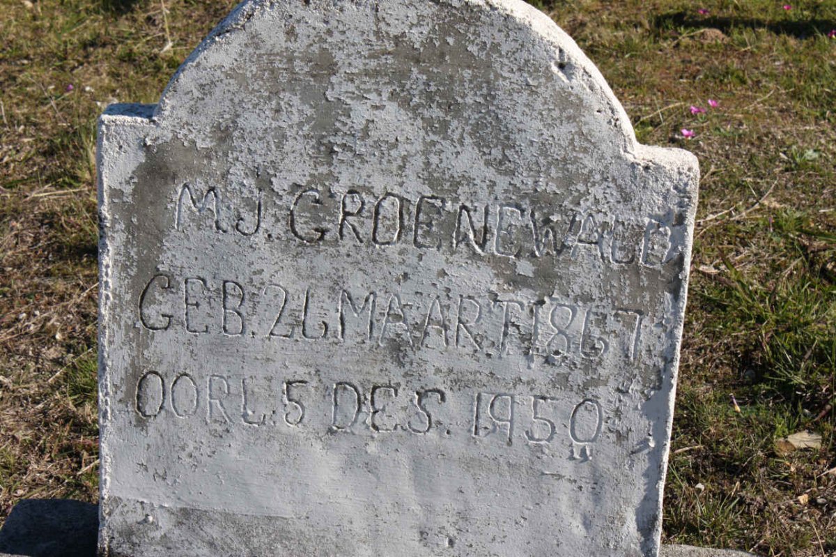GROENEWALD M.J.G. 1867-1950