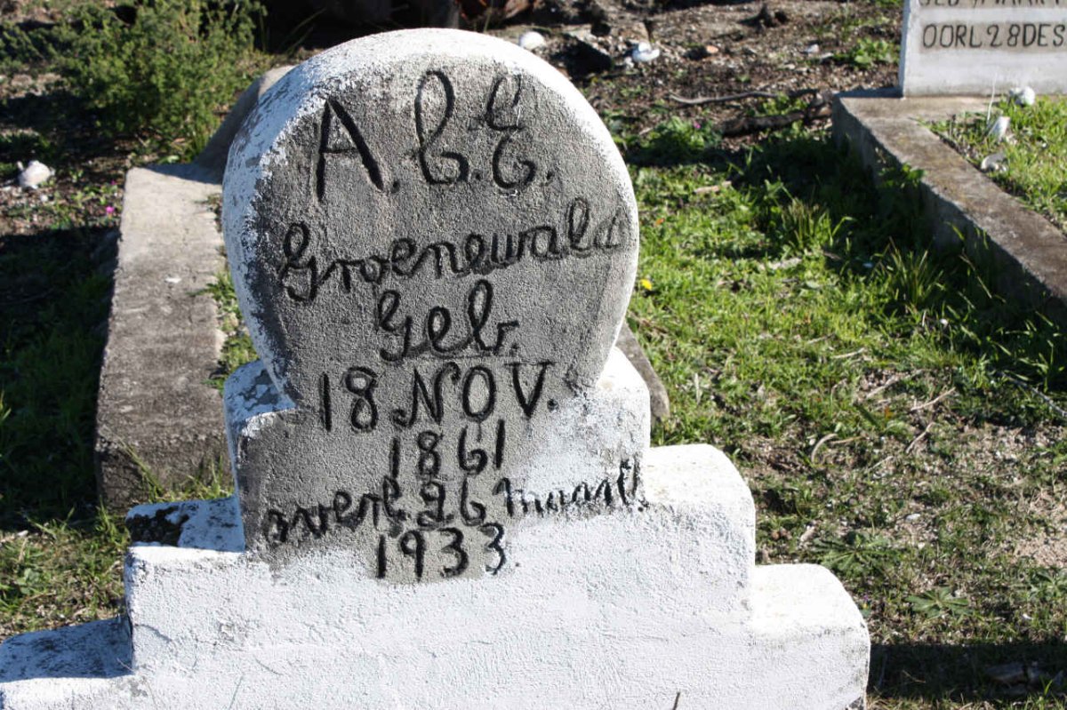 GROENEWALD A.C.E. 1861-1933