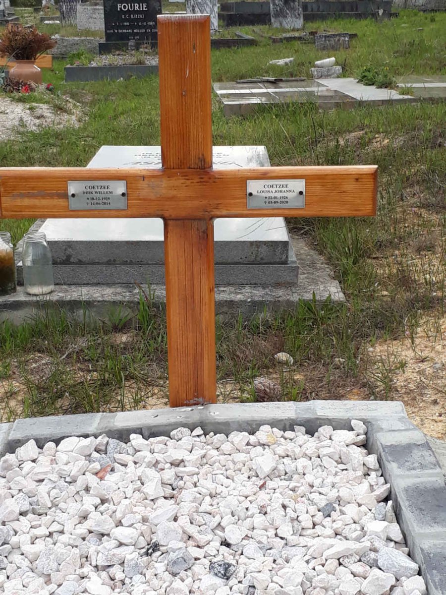 COETZEE Dirk Willem 1925-2014 &amp; Louisa Johanna 1926-2020